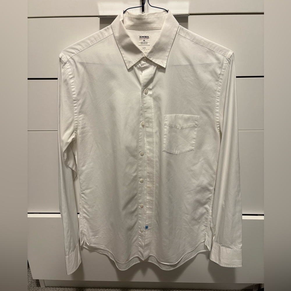 Bonobos white button down shirt